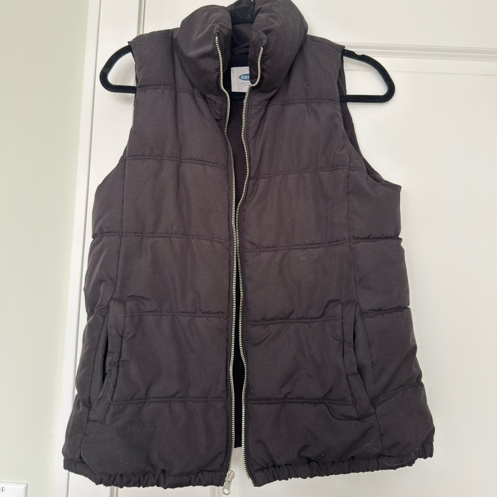 Old Navy Black Winter Vest